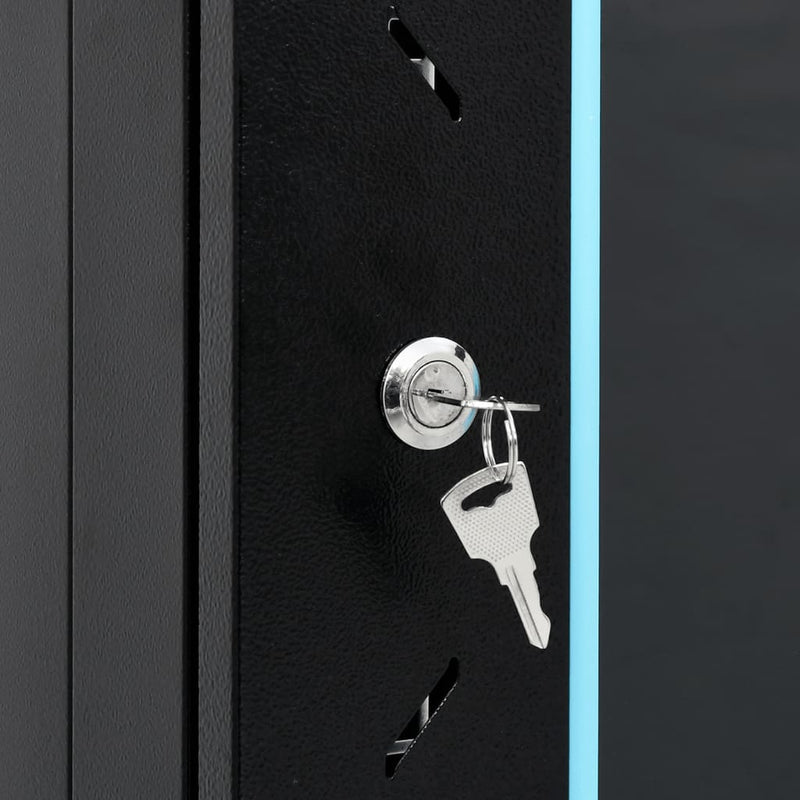 vidaXL 15U Network Cabinet with Swivel Feet 19" IP20 60x45x86 cm
