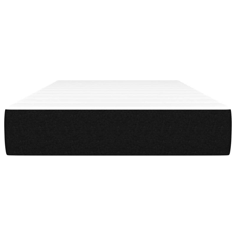 vidaXL Pocket Spring Bed Mattress Black 106x203x20 cm King Single Size Fabric