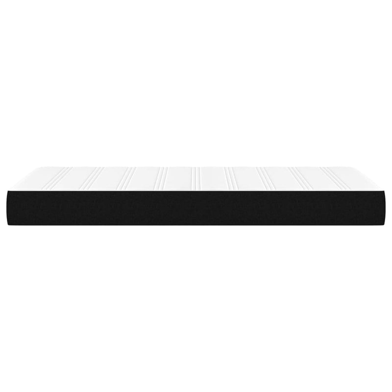 vidaXL Pocket Spring Bed Mattress Black 106x203x20 cm King Single Size Fabric