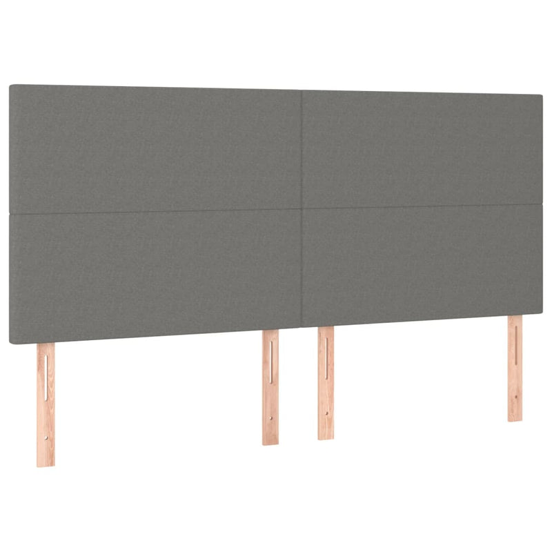 vidaXL Bed Frame without Mattress Dark Grey 152x203 cm Queen Fabric