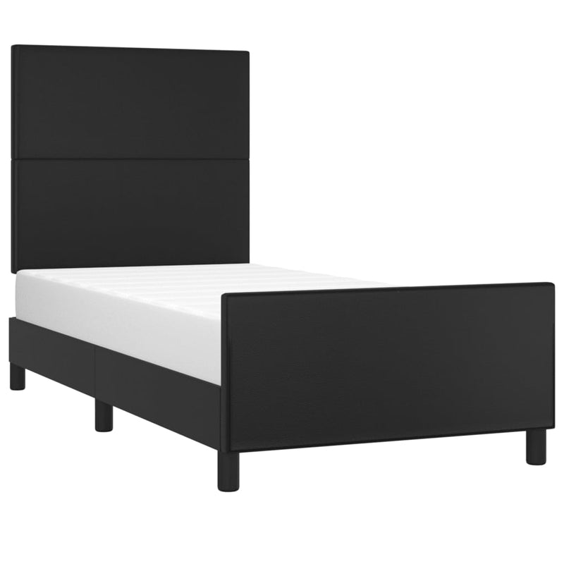 vidaXL Bed Frame without Mattress Black 107x203 cm King Single Size Velvet