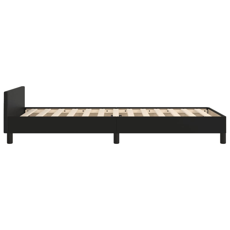 vidaXL Bed Frame without Mattress Black 107x203 cm King Single Size Velvet