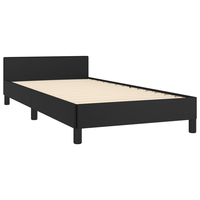 vidaXL Bed Frame without Mattress Black 107x203 cm King Single Size Velvet