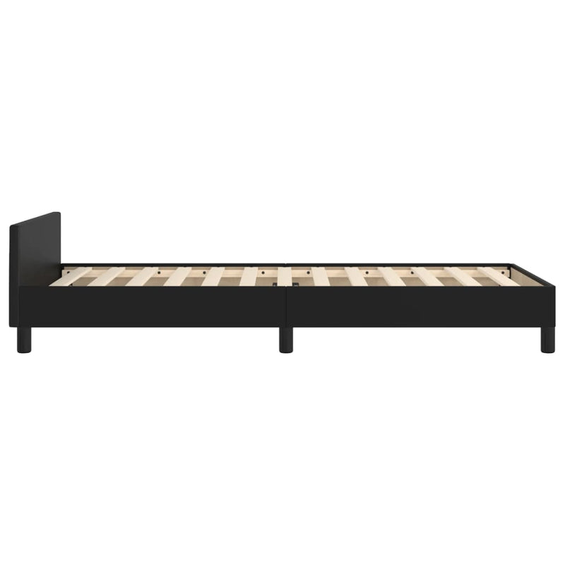 vidaXL Bed Frame without Mattress Black 107x203 cm King Single Size Velvet