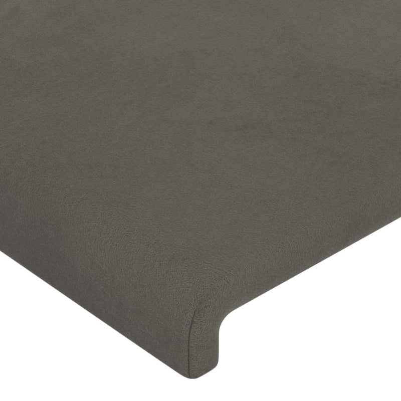 vidaXL Bed Frame without Mattress Dark Grey 107x203 cm King Single Size Velvet