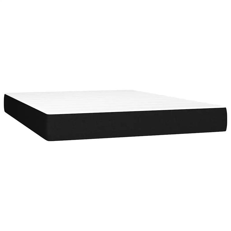 Box Spring Bed with Mattress Black 152x203 cm Queen Velvet