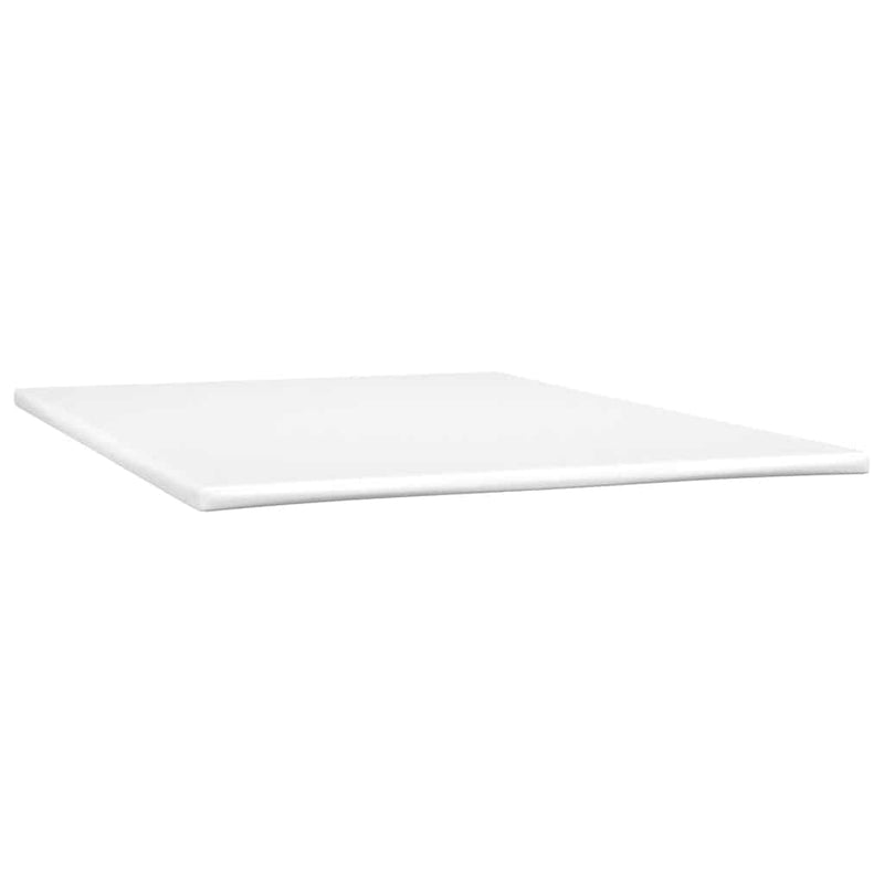 vidaXL Box Spring Bed with Mattress&LED Dark Grey 153x203 cm Queen Size Fabric