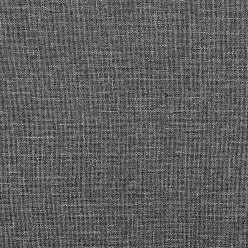 Box Spring Bed with Mattress&LED Dark Grey 152x203 cm Fabric
