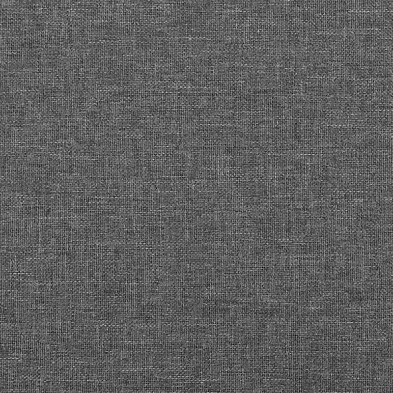 vidaXL Box Spring Bed with Mattress&LED Dark Grey 153x203 cm Queen Size Fabric