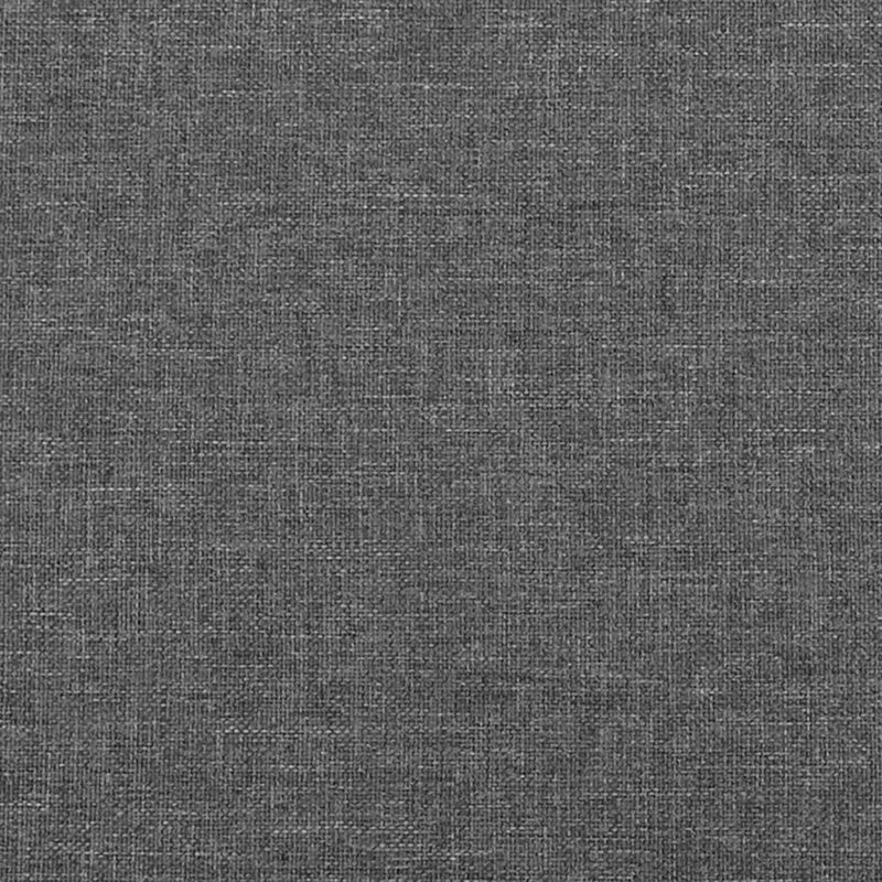Box Spring Bed with Mattress Dark Grey 152x203 cm Fabric