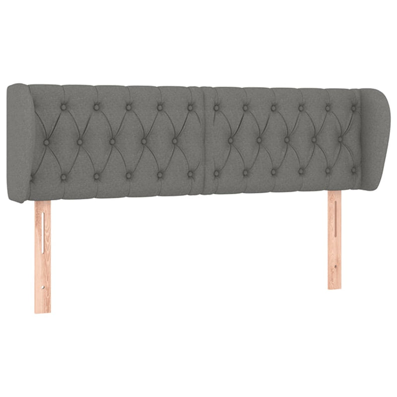 vidaXL Box Spring Bed with Mattress Dark Grey 153x203 cm Queen Size Fabric