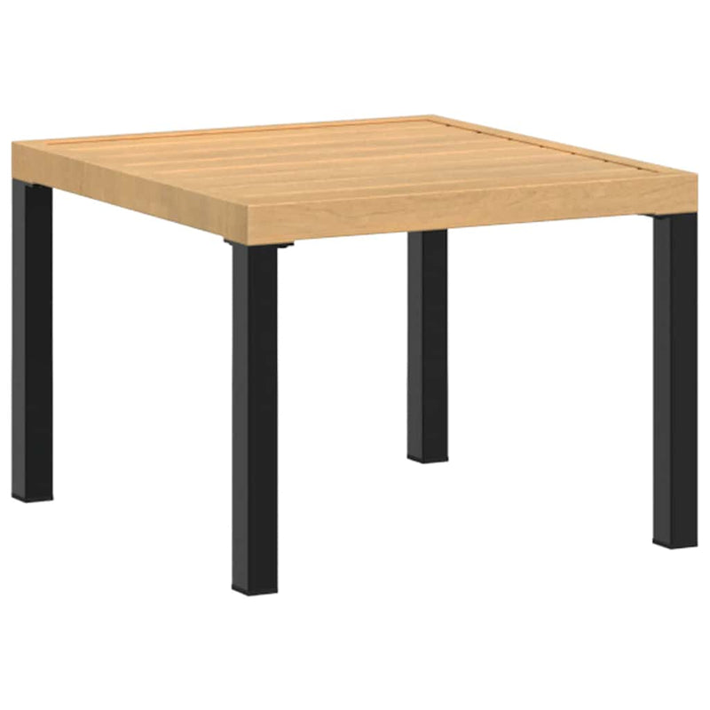 vidaXL Garden Bench Set with Cushions 4 pcs Black Powder-coated Steel