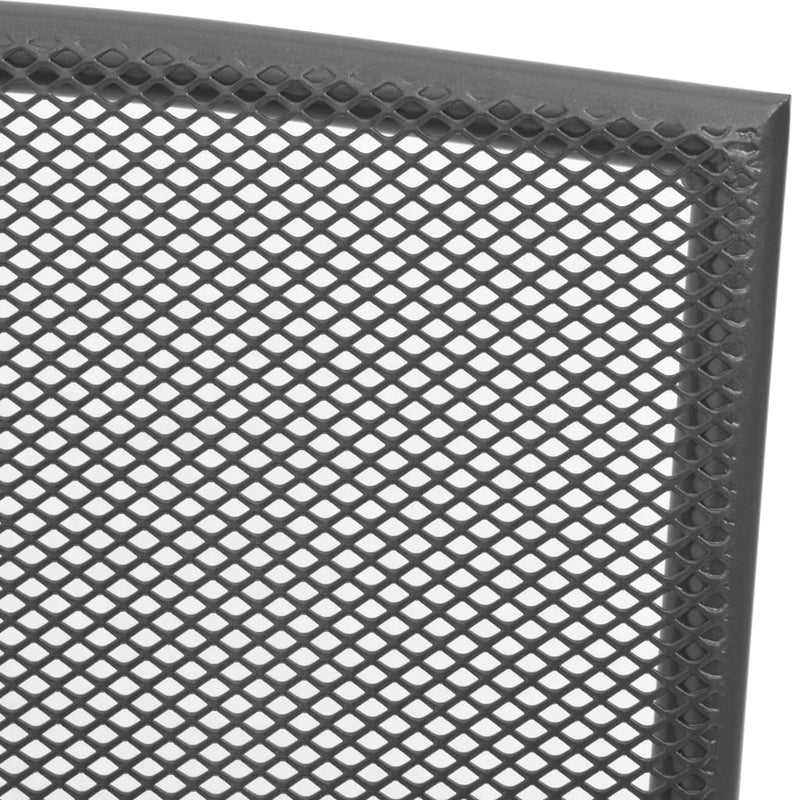 vidaXL Stackable Garden Chair Set 3 Piece Anthracite Powder-coated Steel