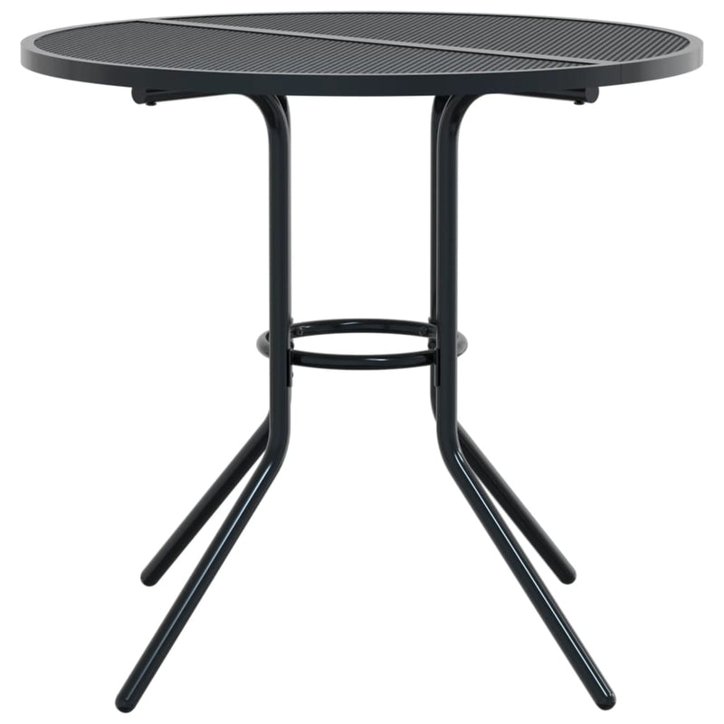 vidaXL Stackable Garden Chair Set 5 Piece Anthracite Powder-coated Steel