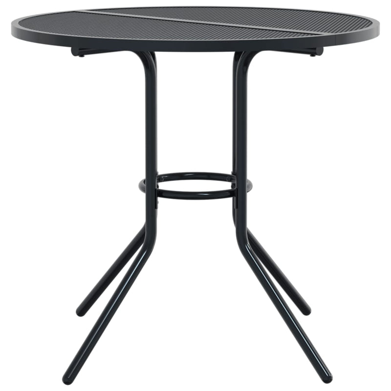 vidaXL Stackable Garden Chair Set 5 Piece Anthracite Powder-coated Steel