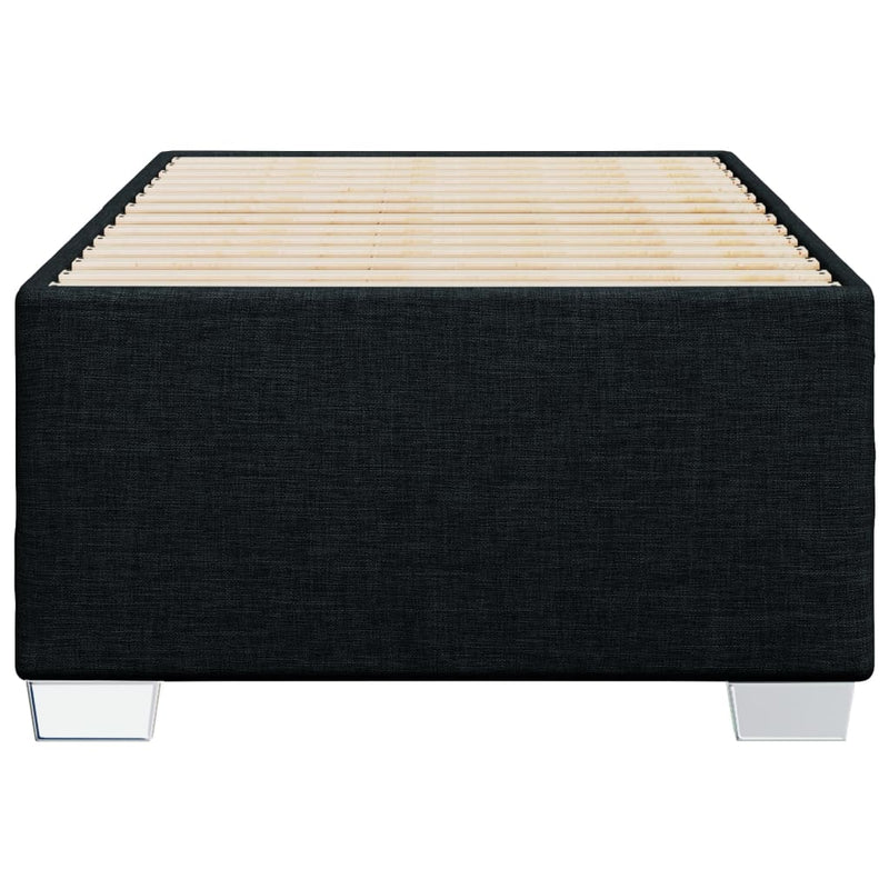 vidaXL Bed Frame without Mattress Black 90x190 cm Fabric