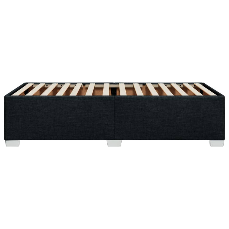 vidaXL Bed Frame without Mattress Black 90x190 cm Fabric