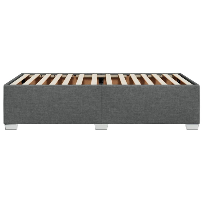 vidaXL Bed Frame without Mattress Dark Grey 90x190 cm Fabric