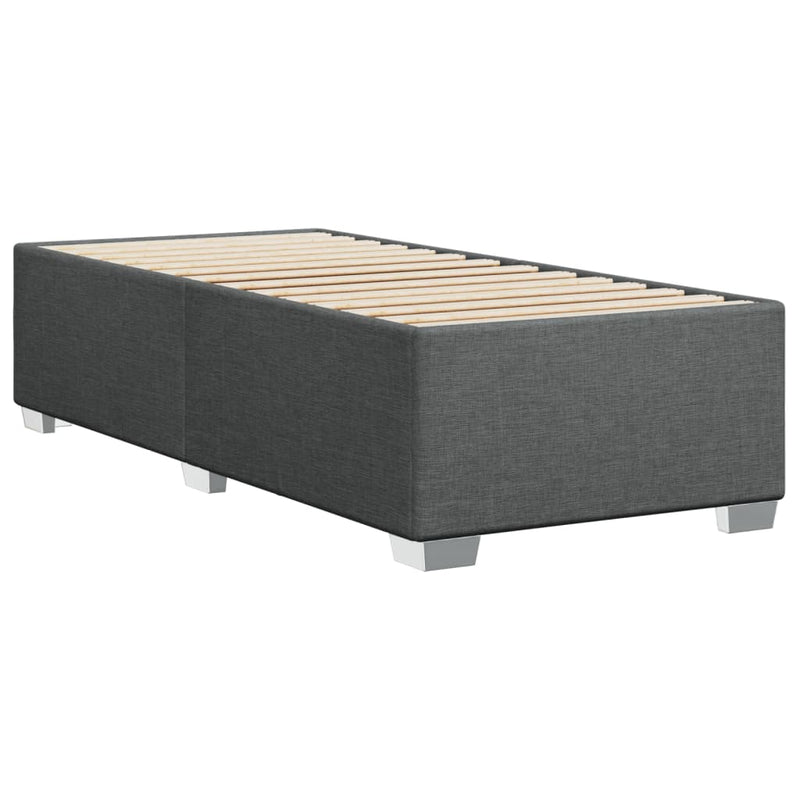 vidaXL Bed Frame without Mattress Dark Grey 90x190 cm Fabric