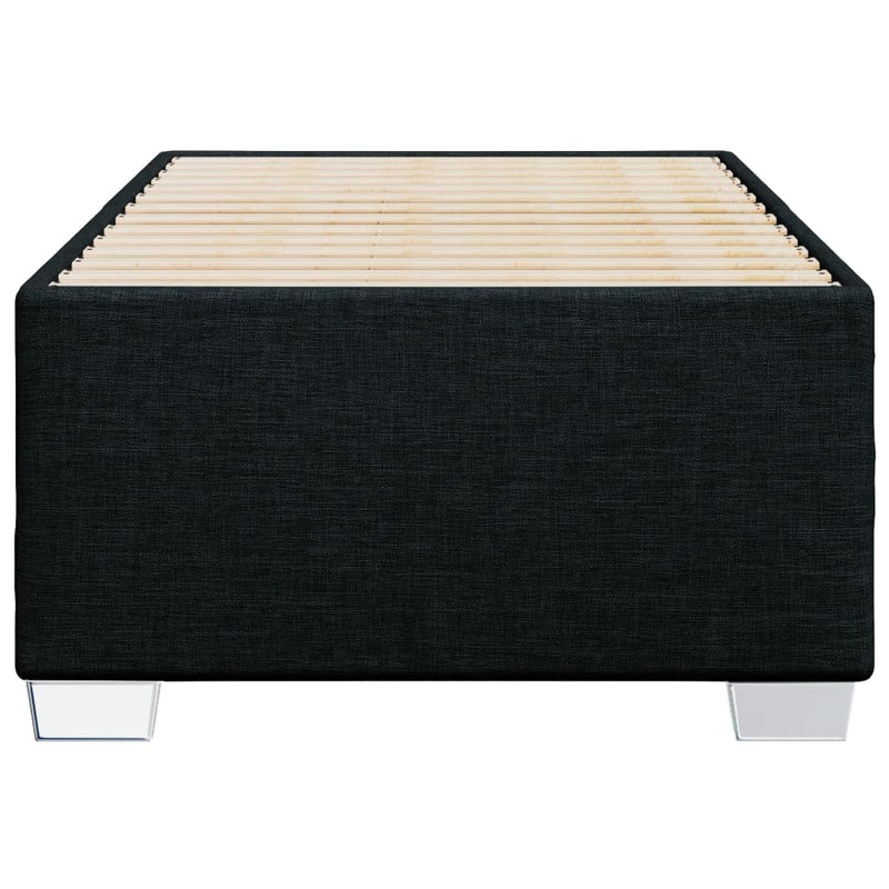 vidaXL Bed Frame without Mattress Black 90x190 cm Fabric