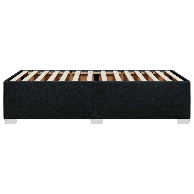 vidaXL Bed Frame without Mattress Black 90x190 cm Fabric