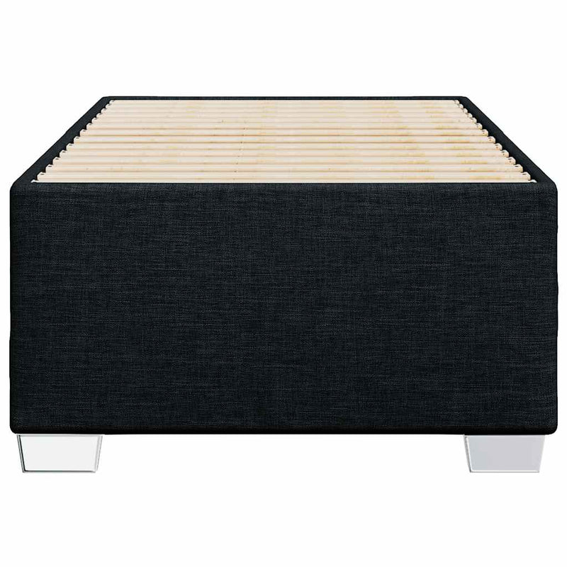 vidaXL Bed Frame without Mattress Black King Single Fabric