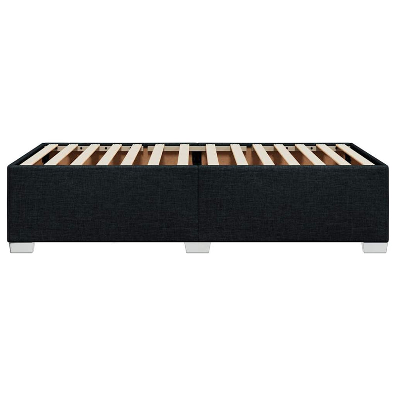 vidaXL Bed Frame without Mattress Black King Single Fabric