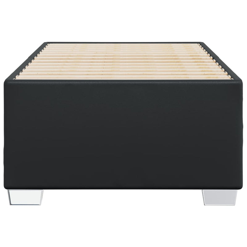 vidaXL Bed Frame without Mattress Black 90x190 cm Faux Leather