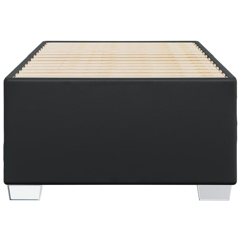 vidaXL Bed Frame without Mattress Black 90x190 cm Faux Leather