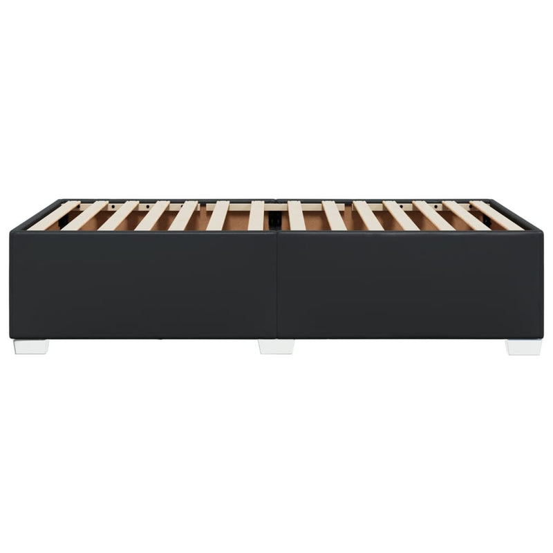 vidaXL Bed Frame without Mattress Black 90x190 cm Faux Leather