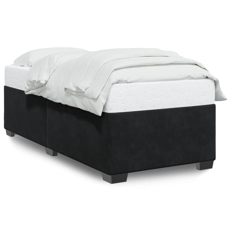 vidaXL Bed Frame without Mattress Black King Single Velvet