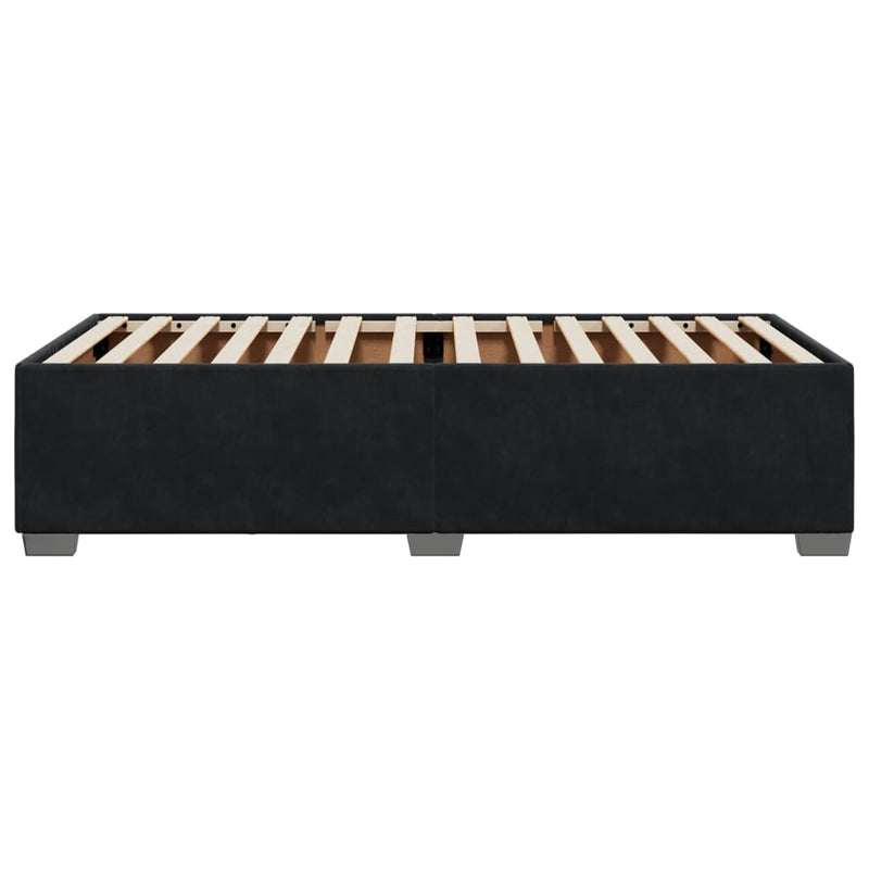 vidaXL Bed Frame without Mattress Black King Single Velvet