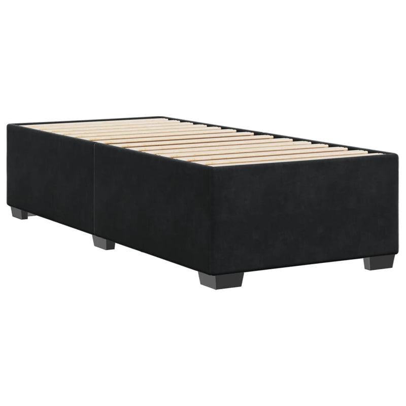 vidaXL Bed Frame without Mattress Black King Single Velvet