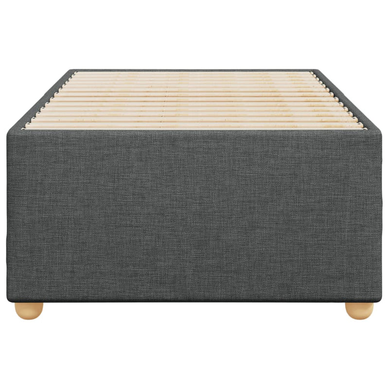 vidaXL Bed Frame without Mattress Dark Grey King Single Fabric
