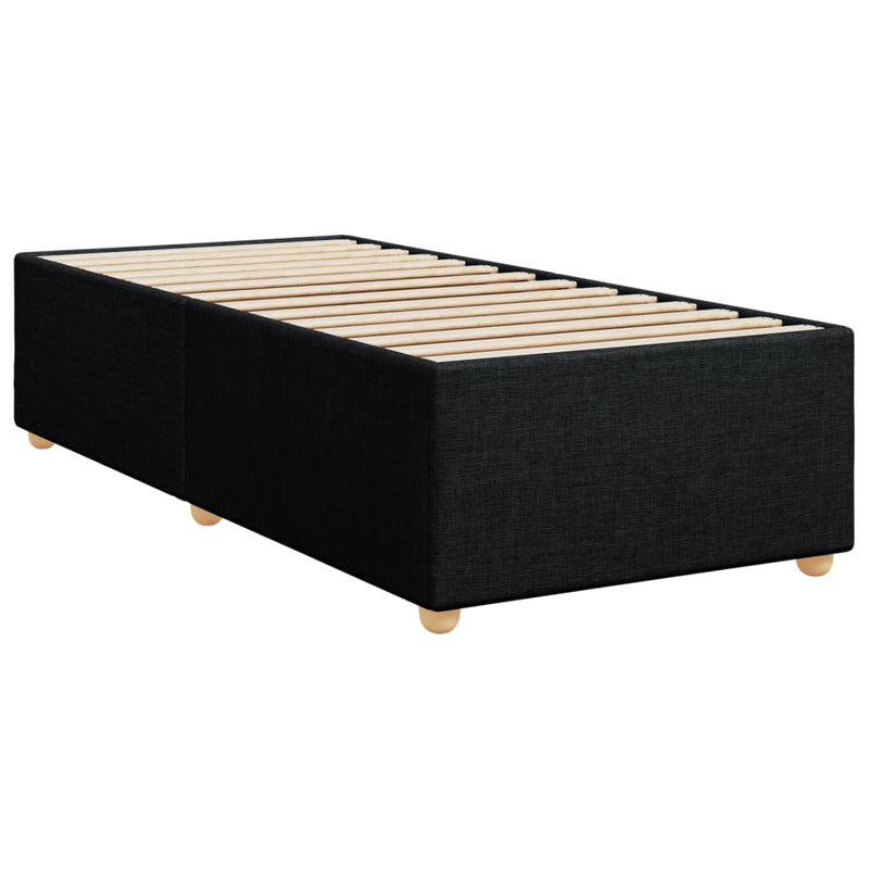 vidaXL Bed Frame without Mattress Black King Single Fabric