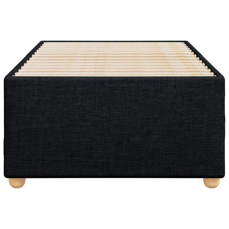 vidaXL Bed Frame without Mattress Black King Single Fabric