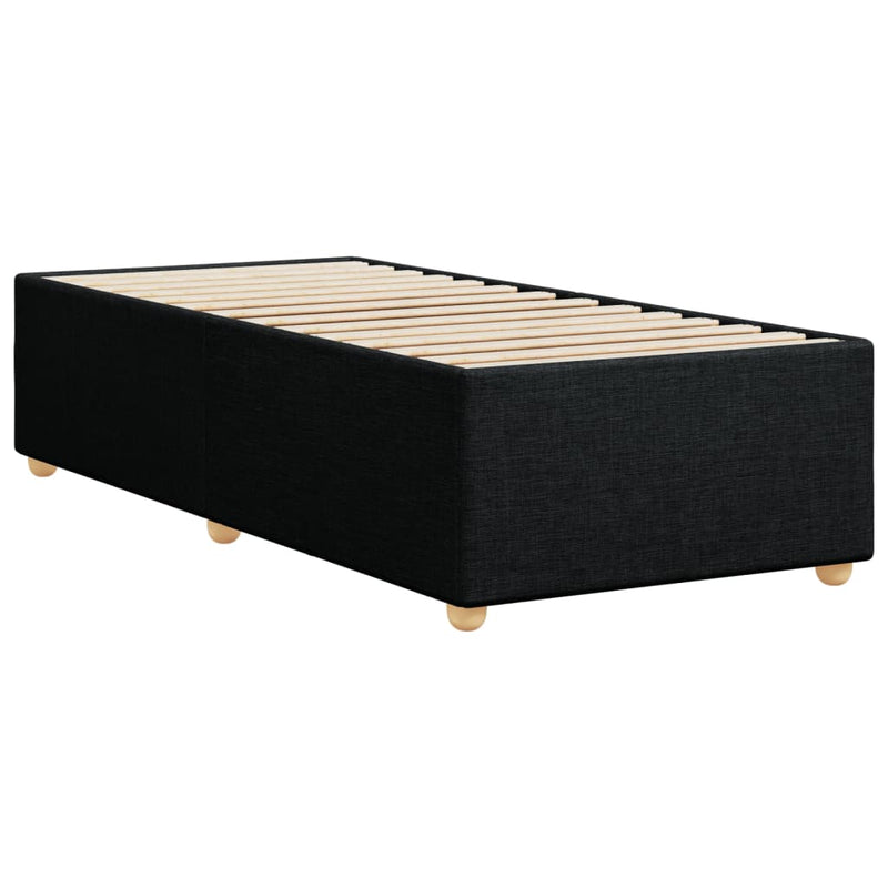 vidaXL Bed Frame without Mattress Black King Single Fabric