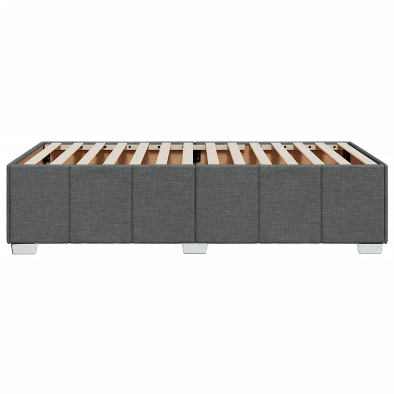 vidaXL Bed Frame without Mattress Dark Grey 90x190 cm Fabric