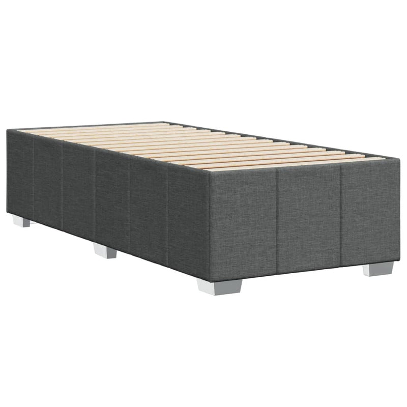 vidaXL Bed Frame without Mattress Dark Grey 90x190 cm Fabric