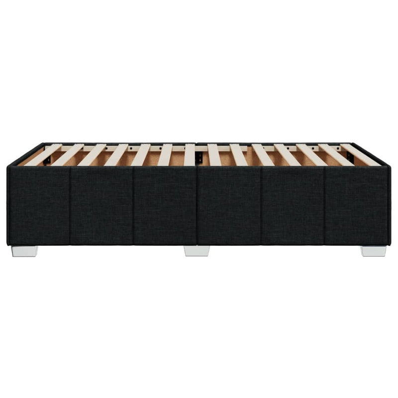 vidaXL Bed Frame without Mattress Black 90x190 cm Fabric