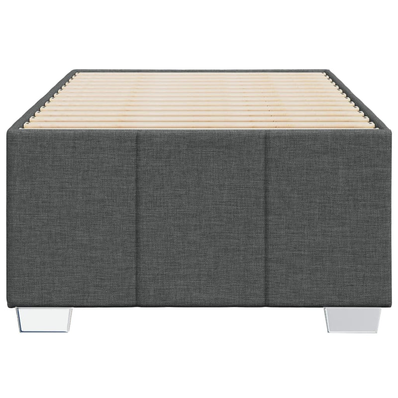 vidaXL Bed Frame without Mattress Dark Grey 90x190 cm Fabric