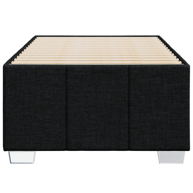 vidaXL Bed Frame without Mattress Black 90x190 cm Fabric