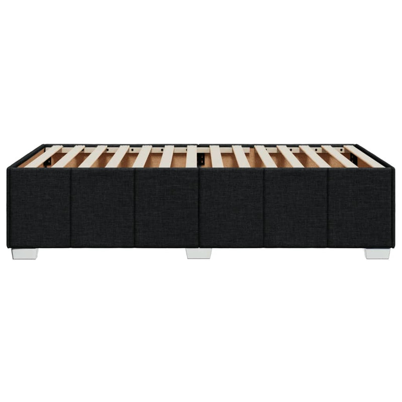 vidaXL Bed Frame without Mattress Black 90x190 cm Fabric