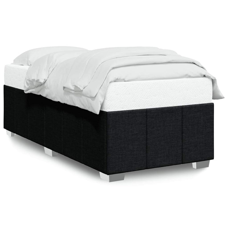 vidaXL Bed Frame without Mattress Black King Single Fabric