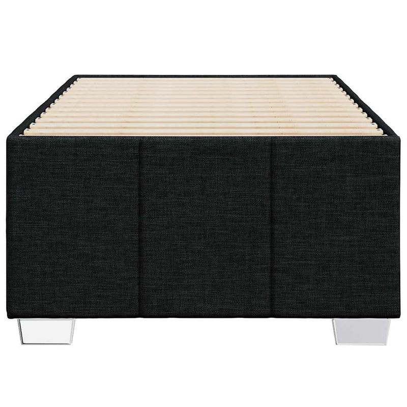 vidaXL Bed Frame without Mattress Black King Single Fabric
