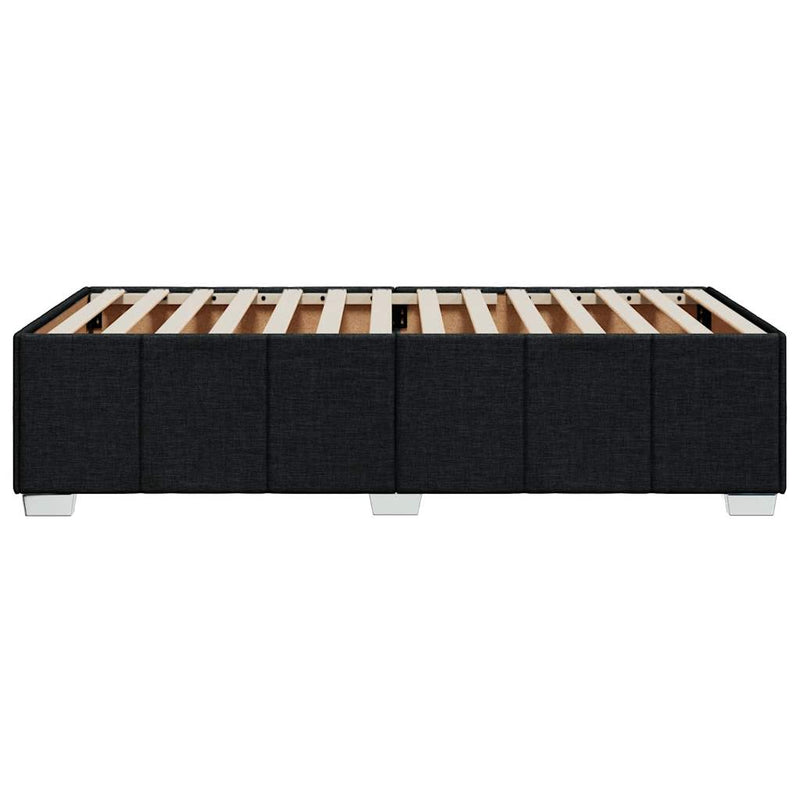 vidaXL Bed Frame without Mattress Black King Single Fabric