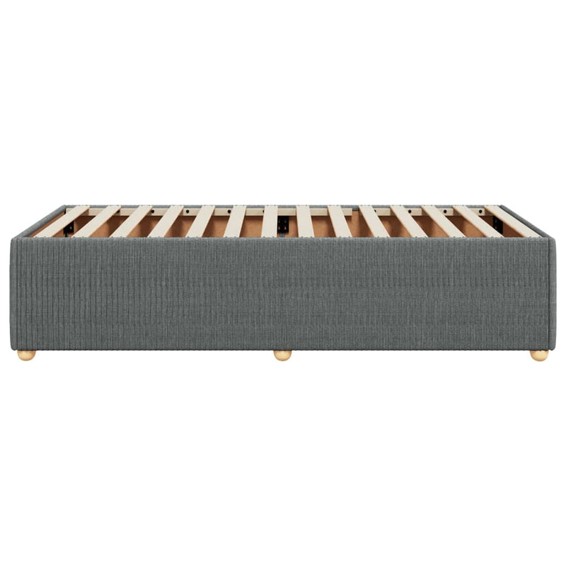 vidaXL Bed Frame without Mattress Dark Grey 90x190 cm Fabric