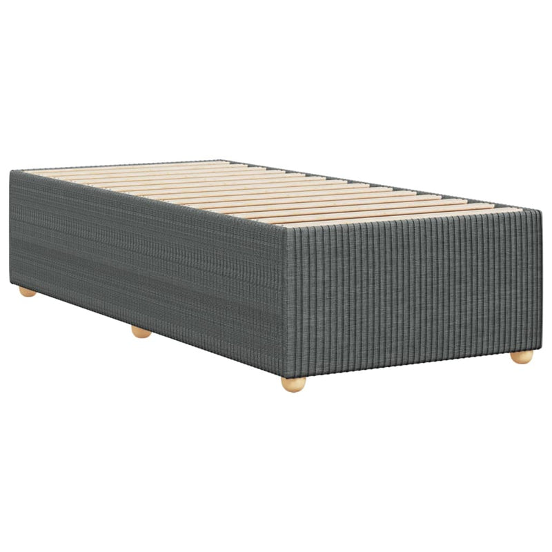 vidaXL Bed Frame without Mattress Dark Grey 90x190 cm Fabric