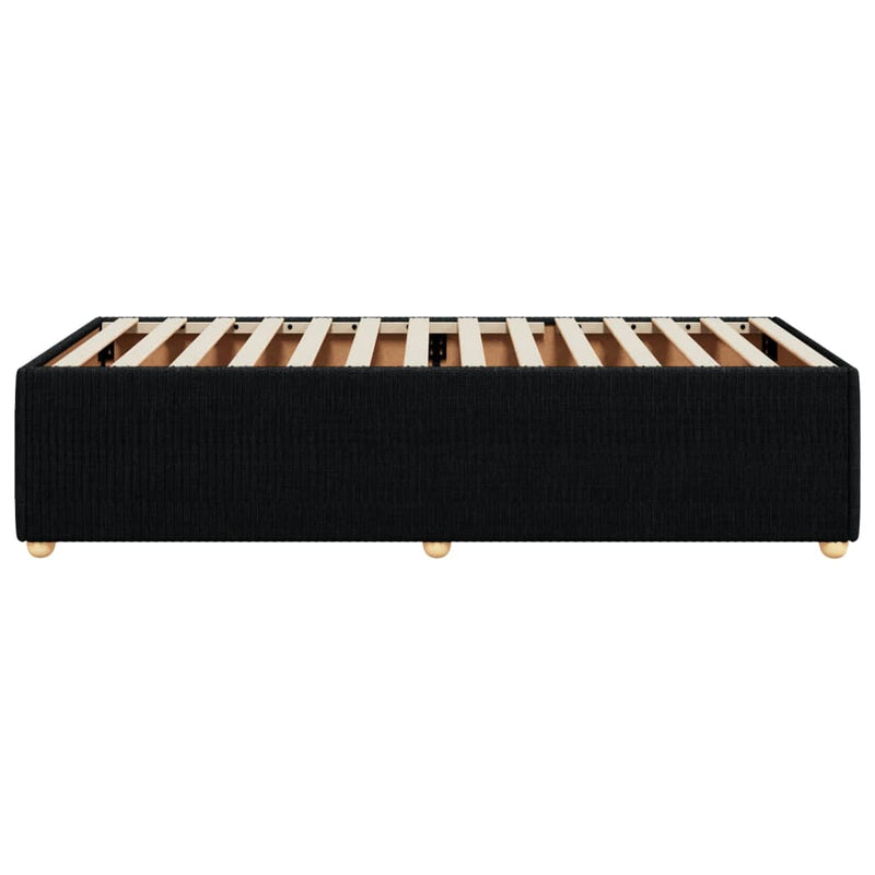 vidaXL Bed Frame without Mattress Black 90x190 cm Fabric