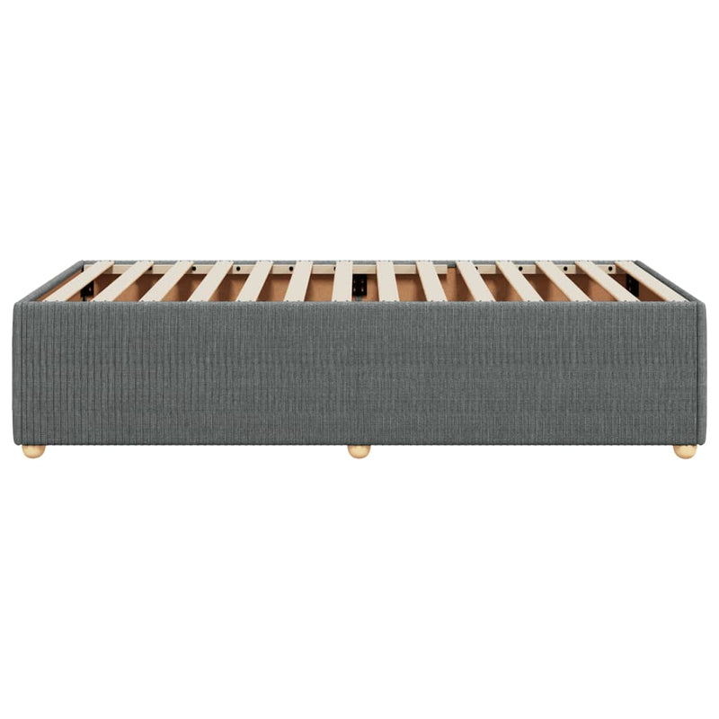 vidaXL Bed Frame without Mattress Dark Grey 90x190 cm Fabric